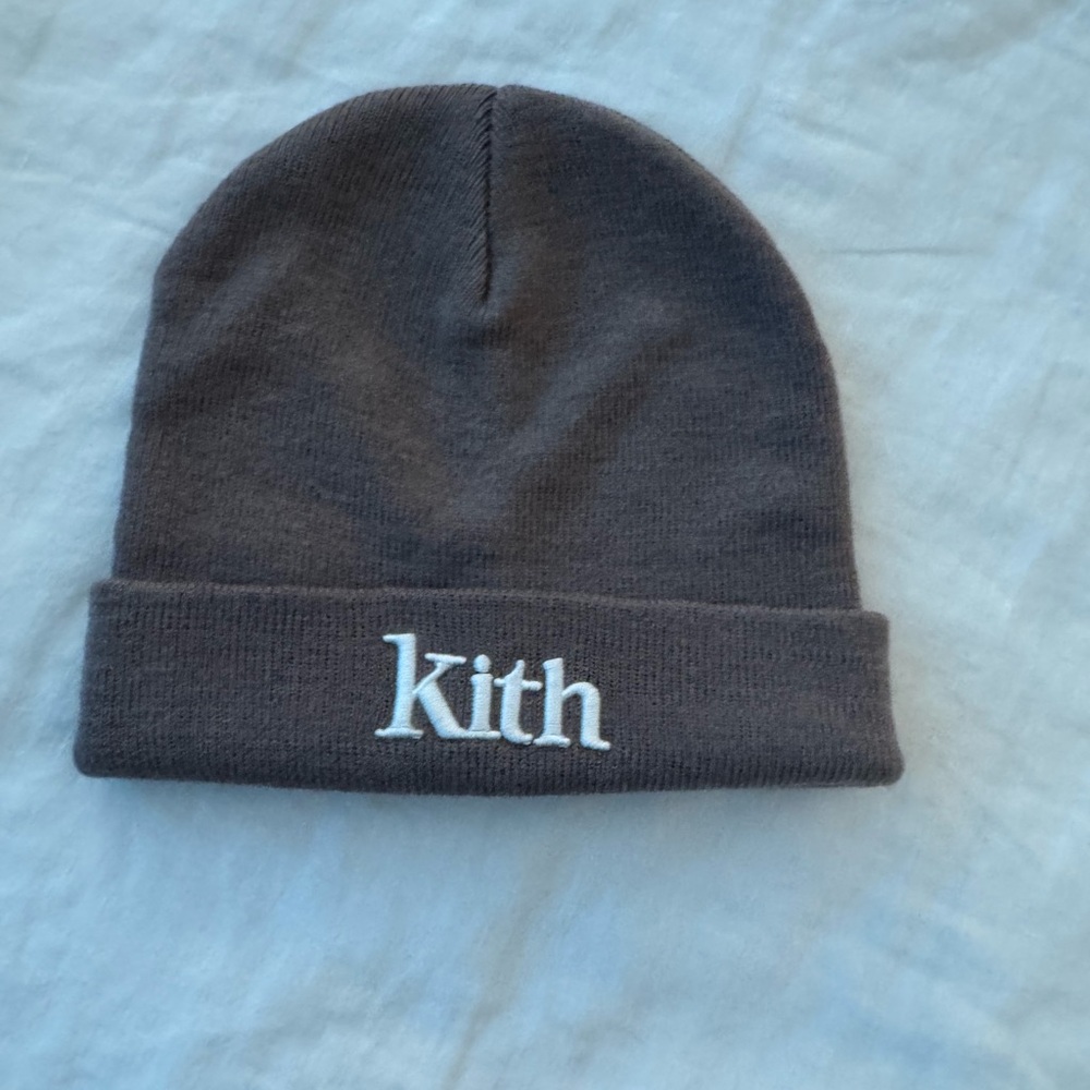 Kith 18fw shark Brown Beanie mauve